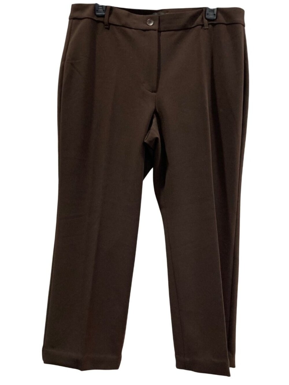 Talbots Heritage Dress Pants 14P Brown Straight Capsule Neutral Office Business